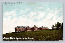 Bangor Maine Asylum for the Insane Vintage ME Postcard picture
