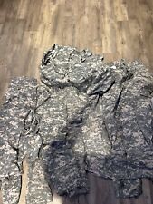 Huge ACU LOT 9 Pieces Army Standard Issue Digital Camo Gray Large & Med Regular picture